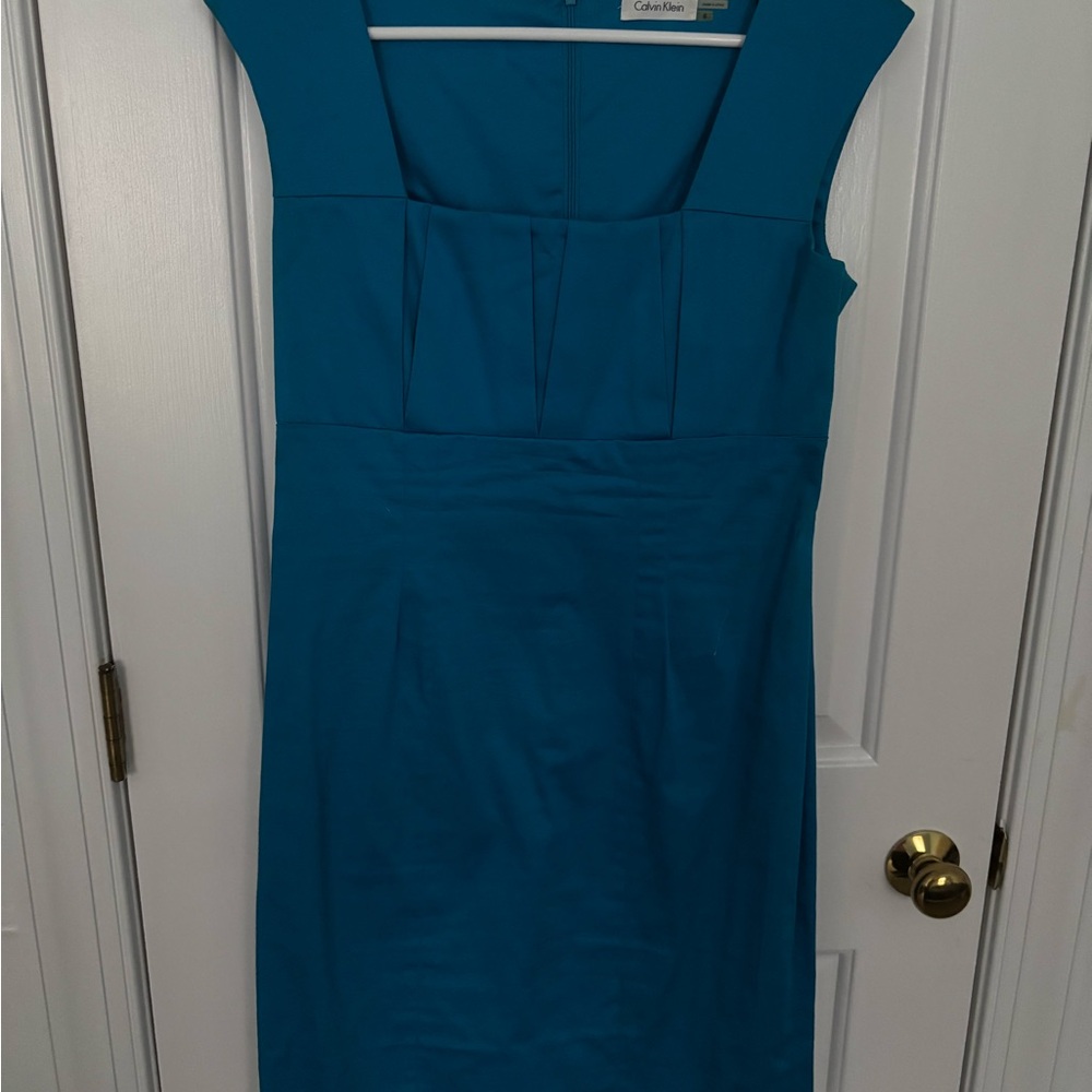 Calvin Klein Teal Midi Dress